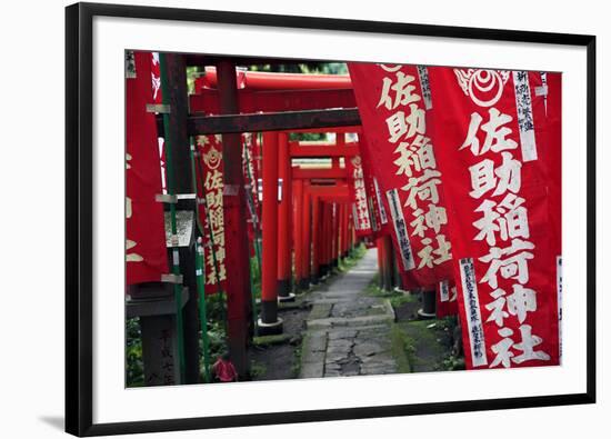 Alley in the Kamakura hills, Honshu, Japan, Asia-David Pickford-Framed Photographic Print