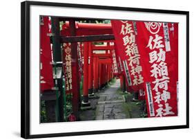 Alley in the Kamakura hills, Honshu, Japan, Asia-David Pickford-Framed Photographic Print