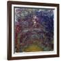 Alley of Roses in Giverny-Claude Monet-Framed Giclee Print