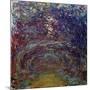 Alley of Roses in Giverny-Claude Monet-Mounted Giclee Print