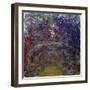 Alley of Roses in Giverny-Claude Monet-Framed Giclee Print