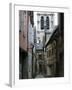 Alley of the Cats and Eglise Ste-Madeleine-Walter Bibikow-Framed Photographic Print