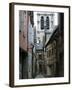 Alley of the Cats and Eglise Ste-Madeleine-Walter Bibikow-Framed Photographic Print