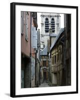 Alley of the Cats and Eglise Ste-Madeleine-Walter Bibikow-Framed Photographic Print