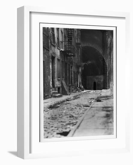 Alley on the Bowery, New York-Emil Otto Hoppé-Framed Photographic Print