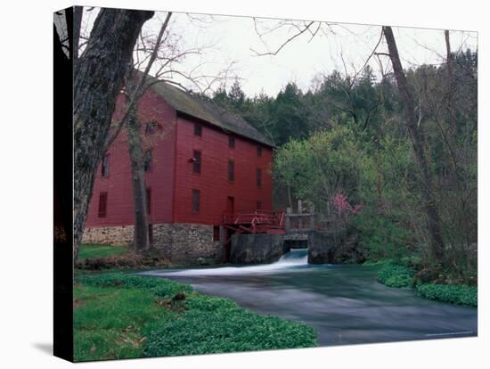 Alley Spring Mill near Eminence, Missouri, USA-Gayle Harper-Stretched Canvas