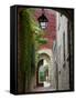 Alley to Garden, Languedoc-Roussillon, France-Lisa S. Engelbrecht-Framed Stretched Canvas