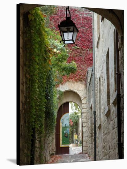 Alley to Garden, Languedoc-Roussillon, France-Lisa S. Engelbrecht-Stretched Canvas