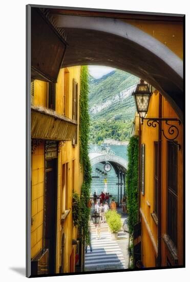 Alley With a Lake View, Bellagio, Lake Como, Italy-George Oze-Mounted Photographic Print