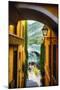 Alley With a Lake View, Bellagio, Lake Como, Italy-George Oze-Mounted Photographic Print