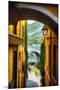 Alley With a Lake View, Bellagio, Lake Como, Italy-George Oze-Mounted Premium Photographic Print