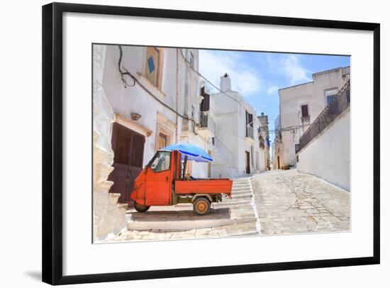 Alleyway. Ceglie Messapica. Puglia. Italy.-Mi.Ti.-Framed Photographic Print