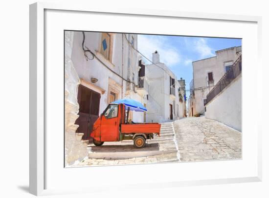 Alleyway. Ceglie Messapica. Puglia. Italy.-Mi.Ti.-Framed Photographic Print