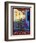 Alleyway in Mykonos Greece 3-Anna Siena-Framed Giclee Print