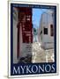 Alleyway in Mykonos Greece 4-Anna Siena-Mounted Giclee Print