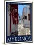 Alleyway in Mykonos Greece 4-Anna Siena-Mounted Giclee Print