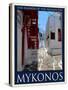 Alleyway in Mykonos Greece 4-Anna Siena-Stretched Canvas