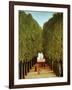 Alleyway in the Park of Saint-Cloud, 1908-Henri Rousseau-Framed Giclee Print