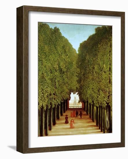 Alleyway in the Park of Saint-Cloud, 1908-Henri Rousseau-Framed Giclee Print