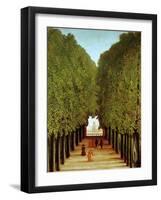 Alleyway in the Park of Saint-Cloud, 1908-Henri Rousseau-Framed Giclee Print