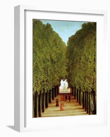 Alleyway in the Park of Saint-Cloud, 1908-Henri Rousseau-Framed Giclee Print