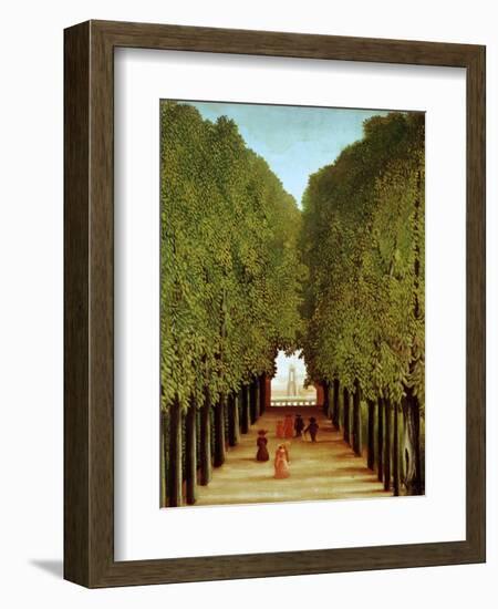 Alleyway in the Park of Saint-Cloud, 1908-Henri Rousseau-Framed Premium Giclee Print