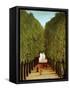 Alleyway in the Park of Saint-Cloud, 1908-Henri Rousseau-Framed Stretched Canvas