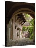 Alleyway, Sighisoara, Transylvania, Romania, Europe-Gary Cook-Stretched Canvas