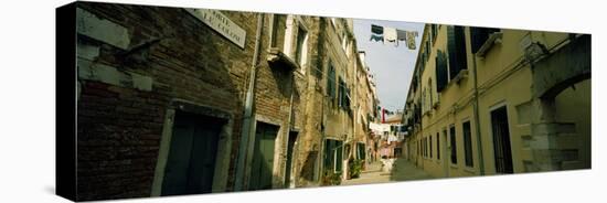 Alleyway with Hanging Laundry, Castello, Venice, Veneto, Italy-null-Stretched Canvas