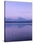 Allgau Alps Reflecting in Hopfensee Lake at Moonrise, Near Fussen, Allgau, Bavaria, Germany, Europe-Markus Lange-Stretched Canvas