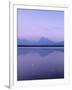 Allgau Alps Reflecting in Hopfensee Lake at Moonrise, Near Fussen, Allgau, Bavaria, Germany, Europe-Markus Lange-Framed Photographic Print