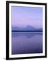 Allgau Alps Reflecting in Hopfensee Lake at Moonrise, Near Fussen, Allgau, Bavaria, Germany, Europe-Markus Lange-Framed Photographic Print