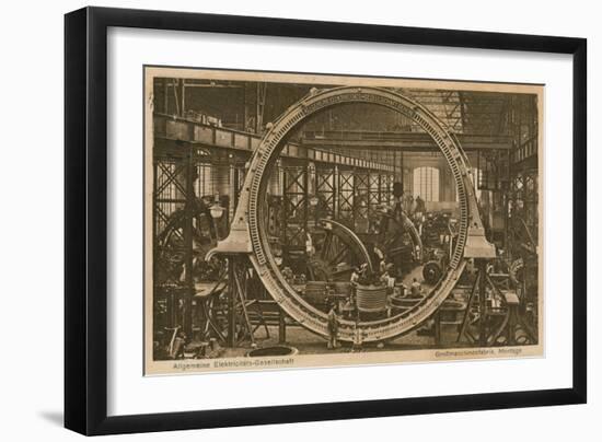 Allgemeine Elektricitats-Gesellschaft. Postcard Sent on 20 April 1913-German photographer-Framed Giclee Print