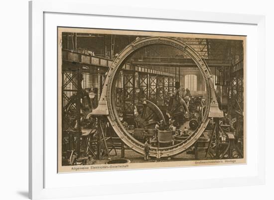 Allgemeine Elektricitats-Gesellschaft. Postcard Sent on 20 April 1913-German photographer-Framed Giclee Print