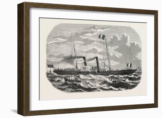 Alliance, Steamship, an Established New Service Between Le Havre and Southampton. 1855-null-Framed Giclee Print