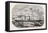 Alliance, Steamship, an Established New Service Between Le Havre and Southampton. 1855-null-Framed Stretched Canvas