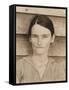 Allie Mae Burroughs in Hale County, Alabama, 1935-36-Walker Evans-Framed Stretched Canvas