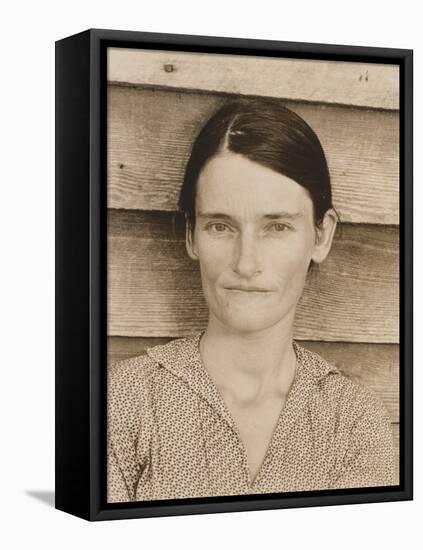 Allie Mae Burroughs in Hale County, Alabama, 1935-36-Walker Evans-Framed Stretched Canvas