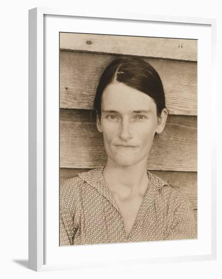 Allie Mae Burroughs in Hale County, Alabama, 1935-36-Walker Evans-Framed Photographic Print