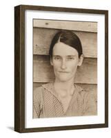 Allie Mae Burroughs in Hale County, Alabama, 1935-36-Walker Evans-Framed Photographic Print