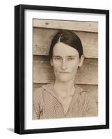 Allie Mae Burroughs in Hale County, Alabama, 1935-36-Walker Evans-Framed Photographic Print