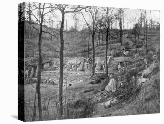 Allied Command Post on Mount Kemmel Near Ypres, Belgium, 23 April 1918-null-Stretched Canvas