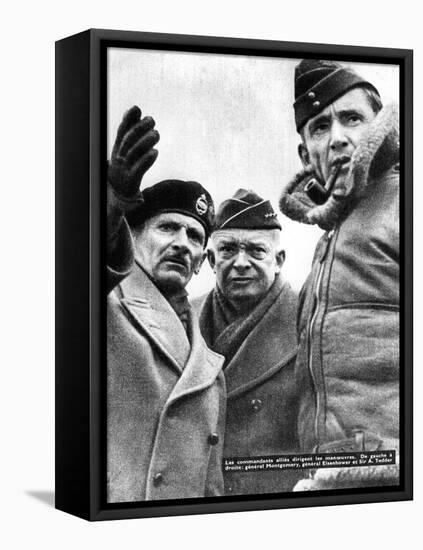 Allied Commanders in France, 1944-null-Framed Stretched Canvas
