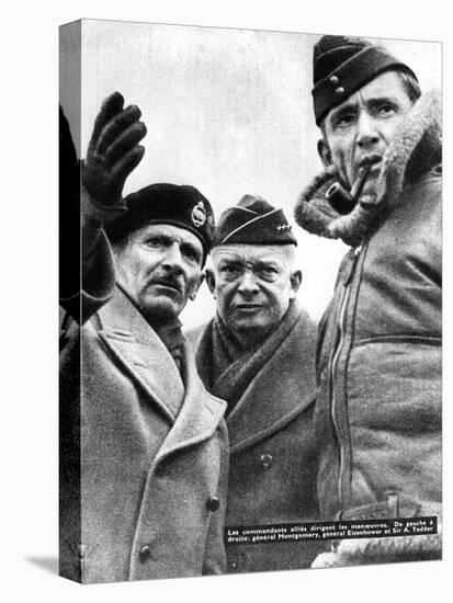 Allied Commanders in France, 1944-null-Stretched Canvas