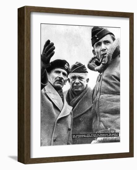 Allied Commanders in France, 1944-null-Framed Giclee Print