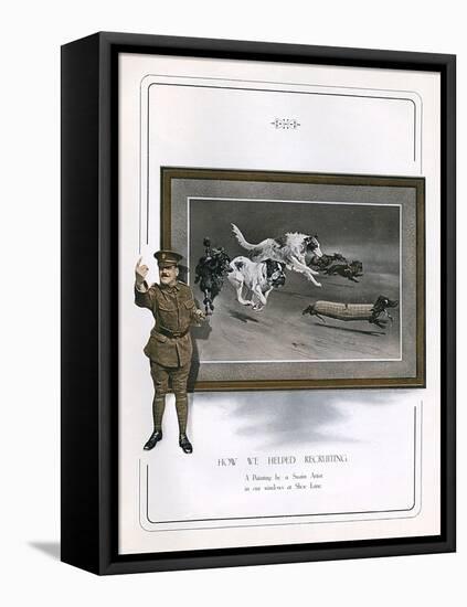 Allied Dogs WW1-null-Framed Stretched Canvas