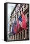 Allied Flags in Checkpoint Charlie, Berlin-motorolka-Framed Stretched Canvas