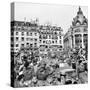 Allied Forces and French Civilians Celebrating the Liberation of Paris, Hotel De La Ville-Frank Scherschel-Stretched Canvas