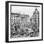 Allied Forces and French Civilians Celebrating the Liberation of Paris, Hotel De La Ville-Frank Scherschel-Framed Photographic Print