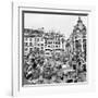 Allied Forces and French Civilians Celebrating the Liberation of Paris, Hotel De La Ville-Frank Scherschel-Framed Photographic Print